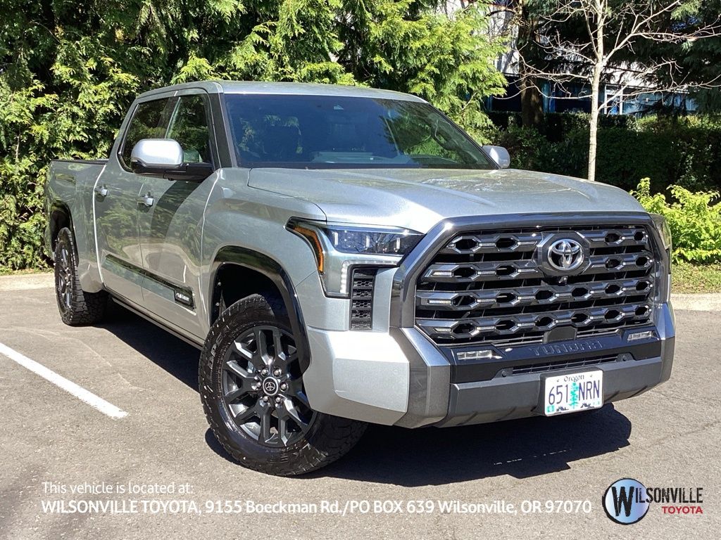 Celestial Silver Metallic 2022 Toyota Tundra Platinum CrewMax Cab LB 4WD Pickup Truck Four-Wheel Drive Automatic