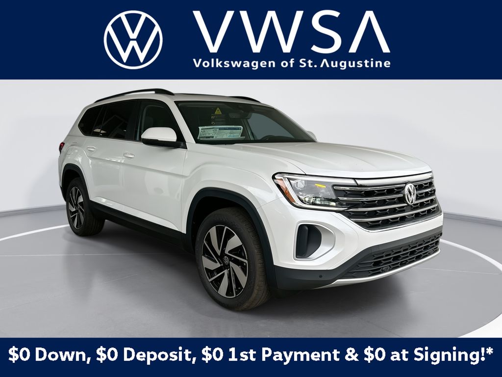 Opal White Pearl 2026 Volkswagen Atlas SUV / Crossover Front-Wheel Drive 8-Speed Automatic
