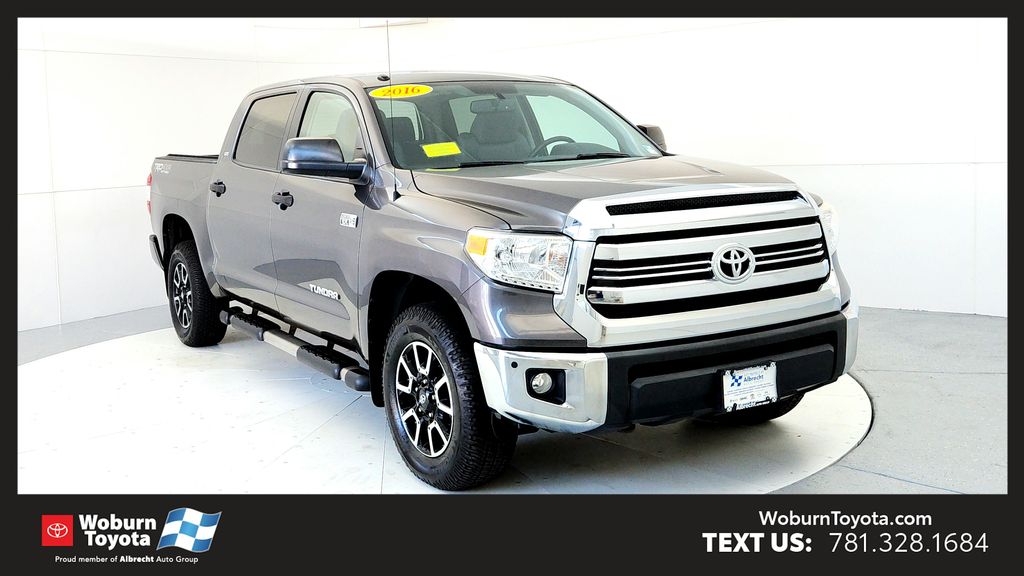 Magnetic Gray Metallic 2016 Toyota Tundra Pickup Truck Four-Wheel Drive 6-Speed Automatic Overdrive