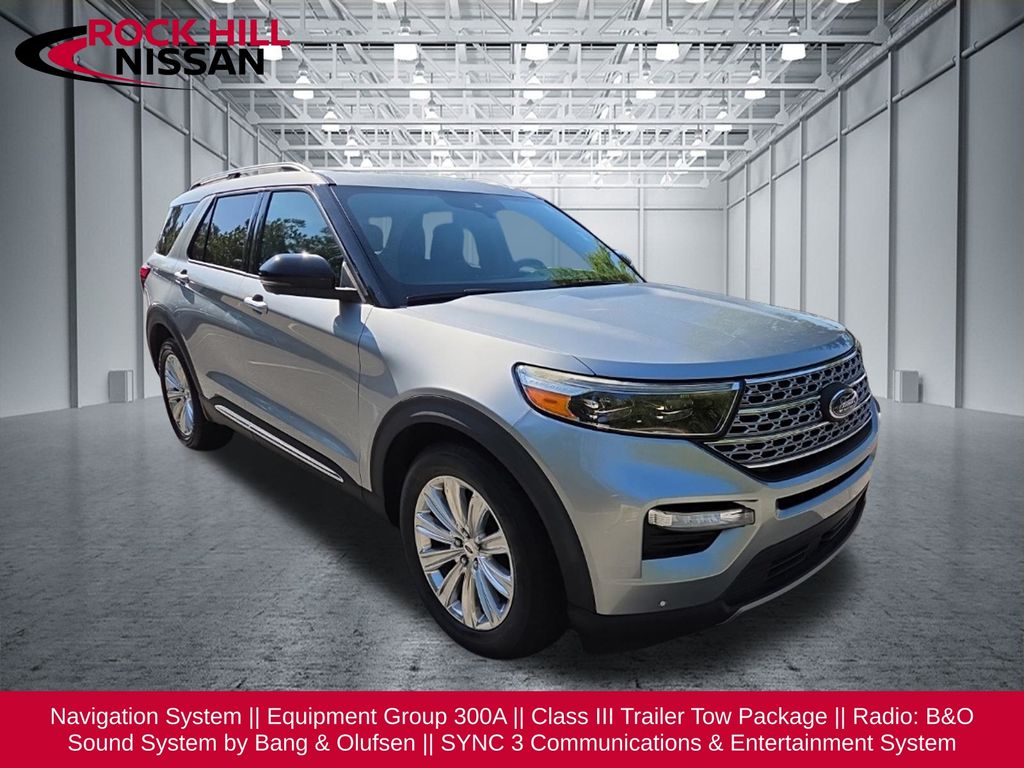 Silver Metallic 2020 Ford Explorer SUV / Crossover Rear-Wheel Drive Automatic