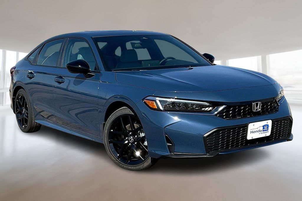 Blue Lagoon Pearl 2026 Honda Civic Hybrid Sport Sedan FWD Sedan Front-Wheel Drive Continuously Variable Transmission