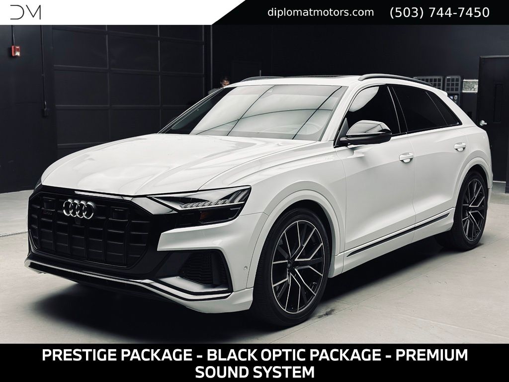 Glacier White 2023 Audi SQ8 SUV / Crossover All-Wheel Drive 8-Speed Automatic
