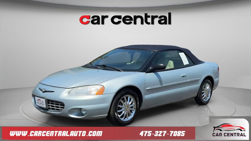 Blue 2002 Chrysler Sebring Limited Convertible FWD Convertible Front-Wheel Drive 4-Speed Automatic