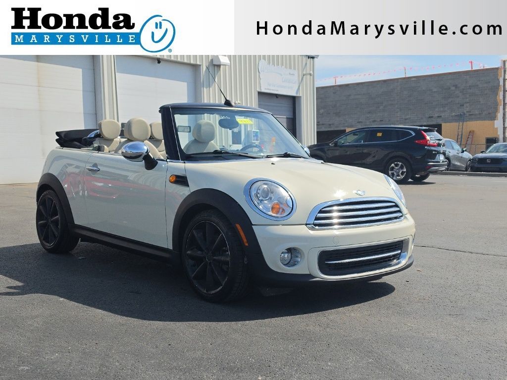 Pepper White 2011 MINI Cooper Convertible Front-Wheel Drive 5-Speed Manual Overdrive