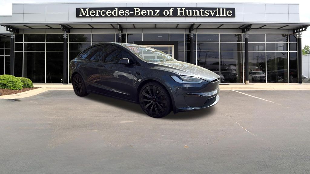 Silver Metallic 2022 Tesla Model X AWD SUV / Crossover All-Wheel Drive 1-Speed Automatic