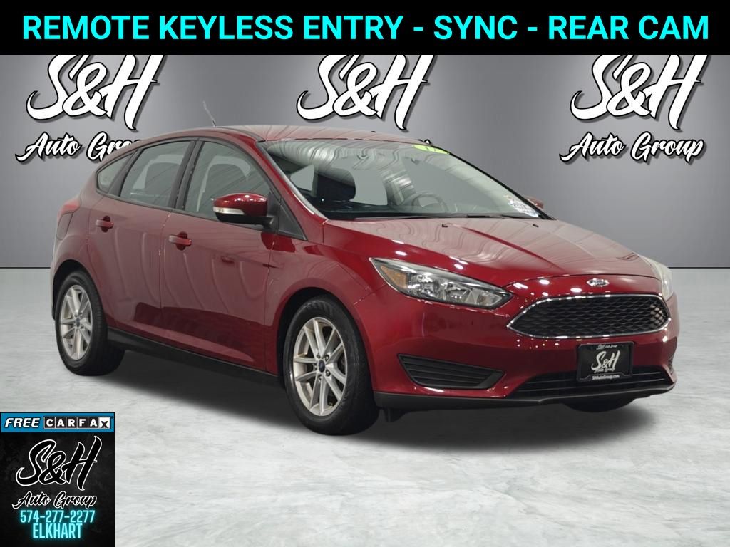 Ruby Red Metallic 2017 Ford Focus SE Hatchback Hatchback Front-Wheel Drive 6-Speed Automatic