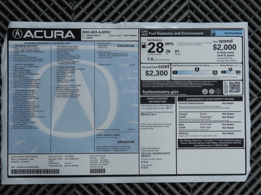 2025 Acura ADX A-SPEC 9