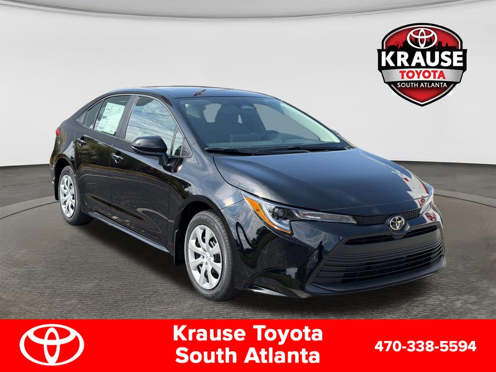 Midnight Black Metallic 2026 Toyota Corolla Sedan Front-Wheel Drive Continuously Variable Transmission