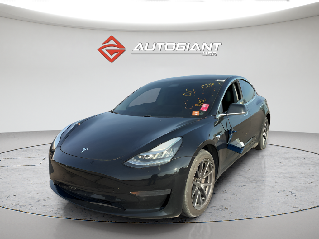 Black 2020 Tesla Model 3 Standard Range AWD Sedan All-Wheel Drive 1-Speed Automatic