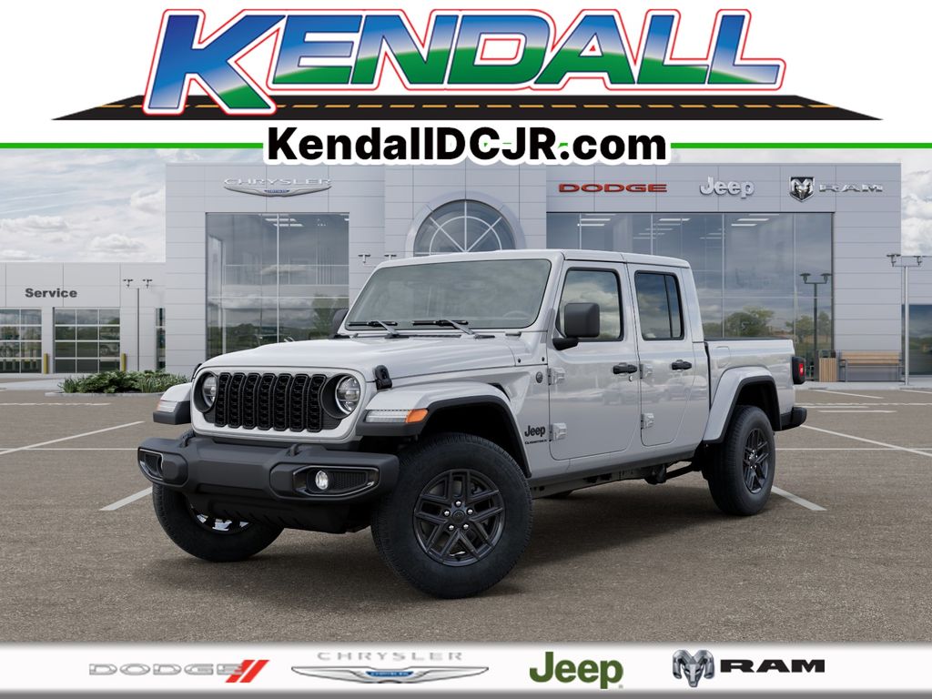 Bright White Clearcoat 2026 Jeep Gladiator Sport S Crew Cab 4WD Pickup Truck Four-Wheel Drive 8-Speed Automatic