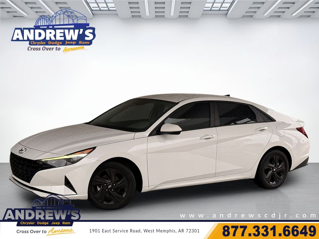 Serenity White Pearl 2023 Hyundai Elantra Sedan Front-Wheel Drive Continuously Variable Transmission