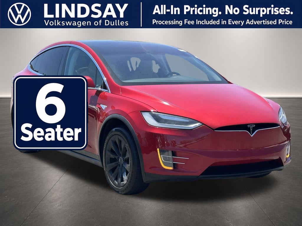 Red Multi-Coat 2016 Tesla Model X SUV / Crossover All-Wheel Drive 1-Speed Automatic