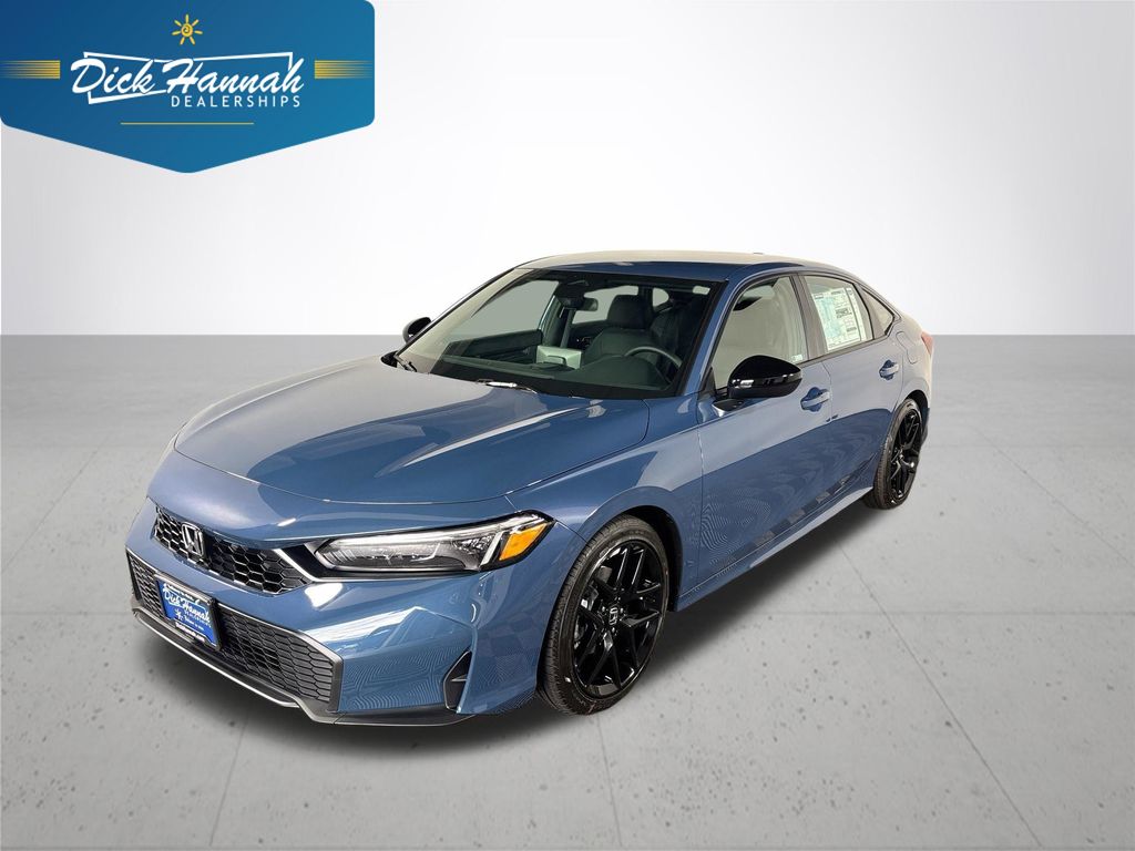 Blue Lagoon Pearl 2026 Honda Civic Sedan Front-Wheel Drive Continuously Variable Transmission