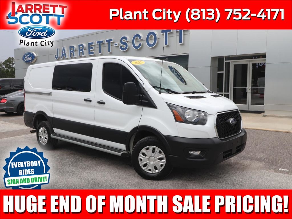 Oxford White 2025 Ford Transit Cargo Van Rear-Wheel Drive