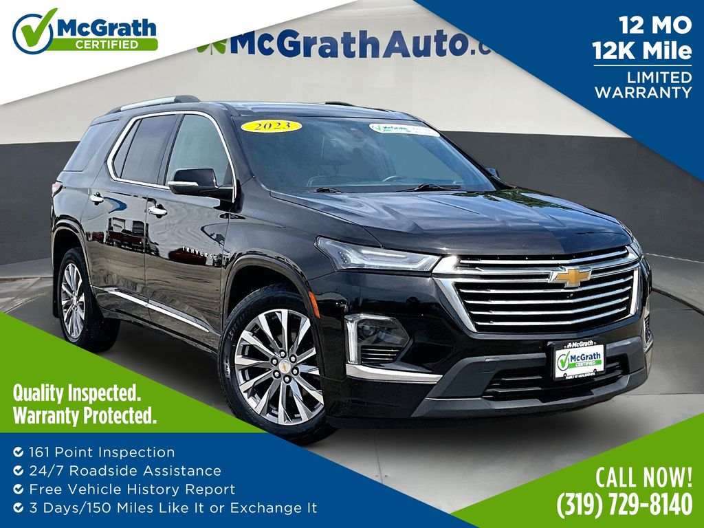 Mosaic Black Metallic 2023 Chevrolet Traverse SUV / Crossover Four-Wheel Drive 9-Speed Automatic
