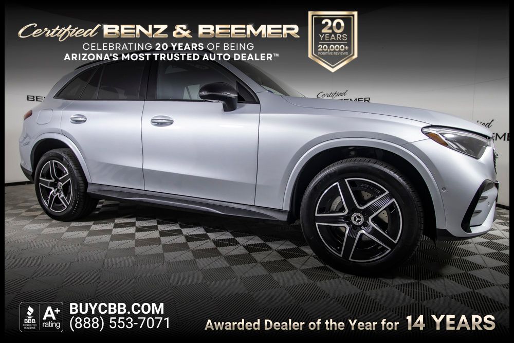 Cirrus Silver Metallic 2025 Mercedes-Benz GLC SUV / Crossover Rear-Wheel Drive 9-Speed Automatic