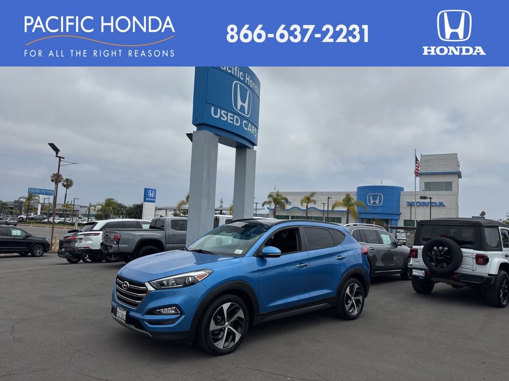 Caribbean Blue 2016 Hyundai Tucson SUV / Crossover Front-Wheel Drive 7-Speed Automatic