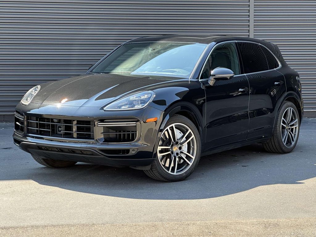 Black 2023 Porsche Cayenne Turbo AWD SUV / Crossover All-Wheel Drive 8-Speed Automatic
