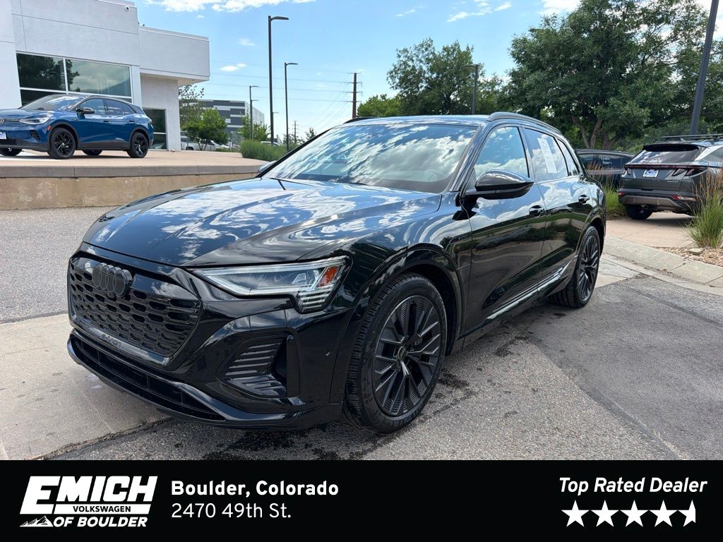 Black Metallic 2024 Audi Q8 e-tron SUV / Crossover All-Wheel Drive Automatic
