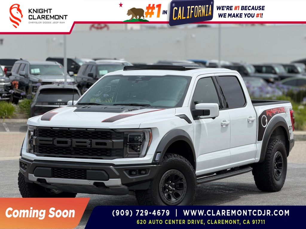 Oxford White 2023 Ford F-150 Raptor SuperCrew 4WD Pickup Truck Four-Wheel Drive Automatic