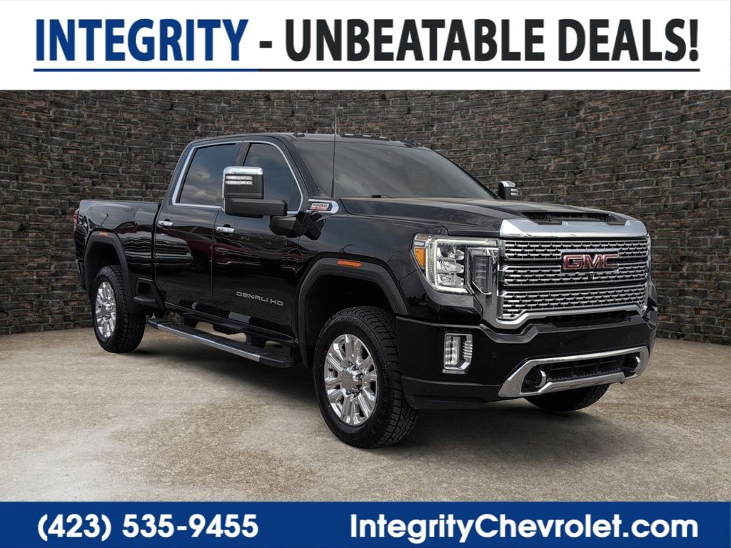 Onyx Black 2023 GMC Sierra 2500HD Denali Crew Cab 4WD Pickup Truck Four-Wheel Drive Automatic