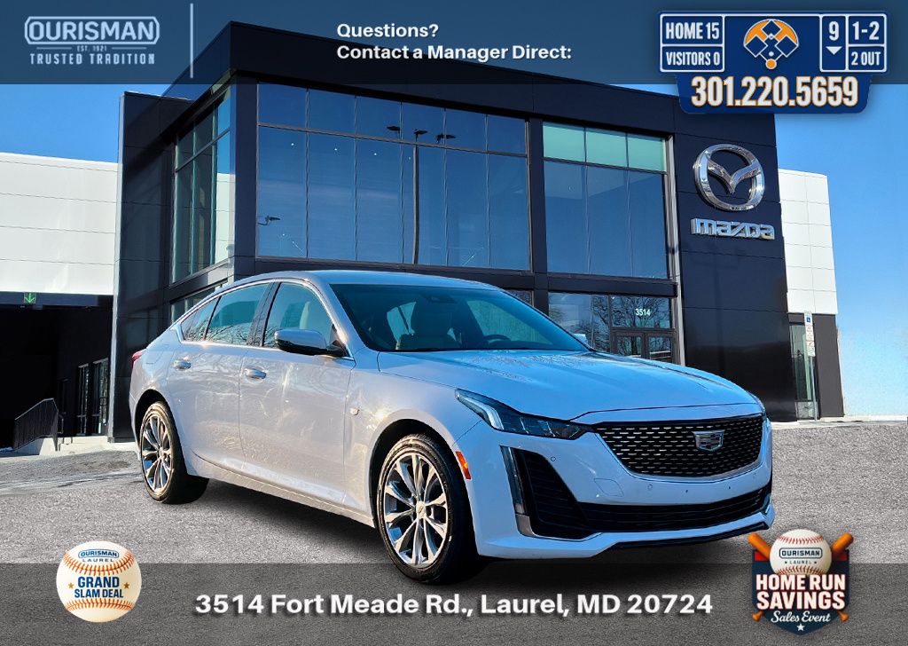 Summit White 2024 Cadillac CT5 Premium Luxury AWD Sedan All-Wheel Drive Automatic