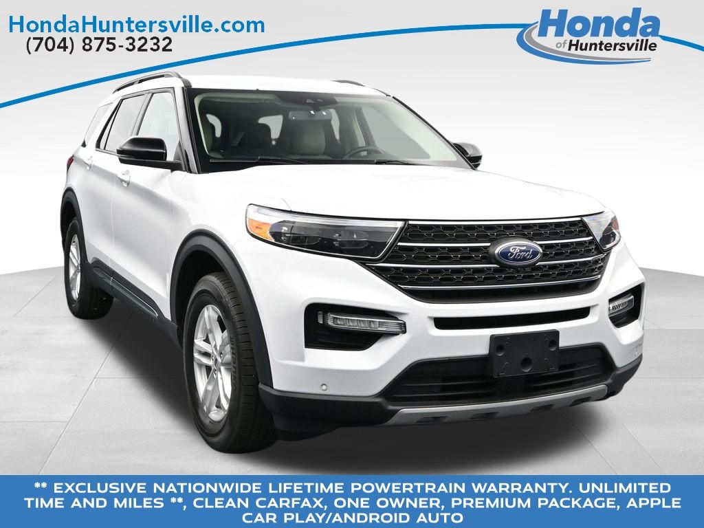 Oxford White 2023 Ford Explorer SUV / Crossover All-Wheel Drive Automatic