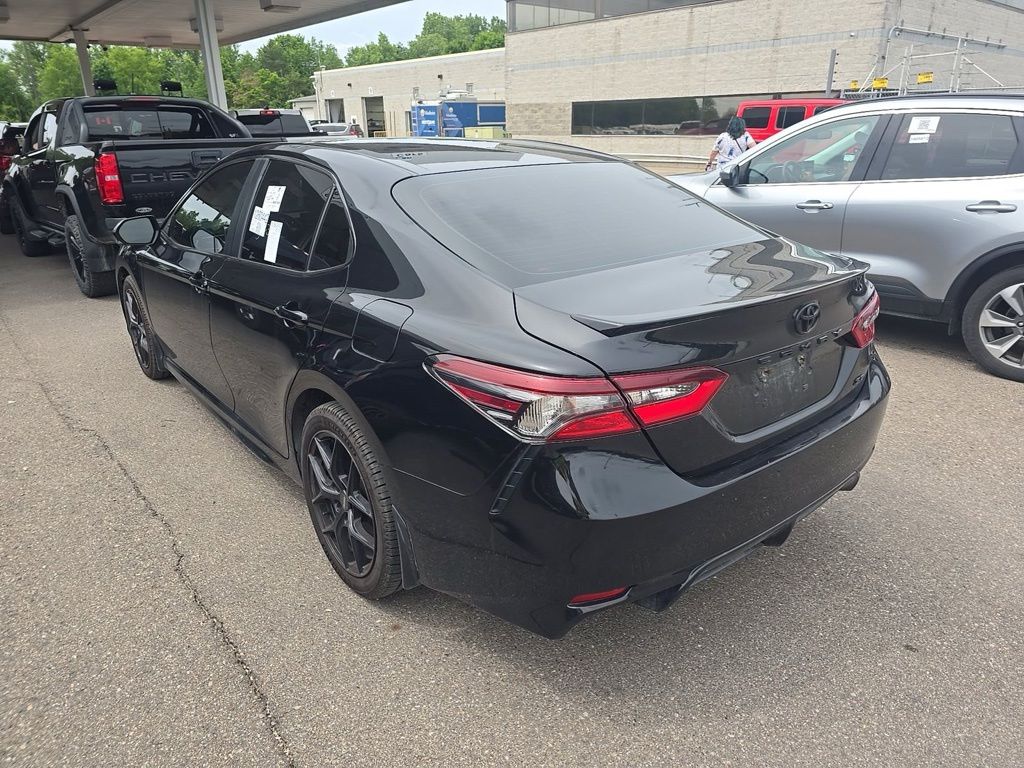 Certified Used 2021 Midnight Black Metallic Toyota SE image 3