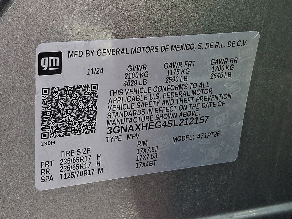 2025 Chevrolet Equinox LT Gray at Klick Lewis Buick Chevrolet