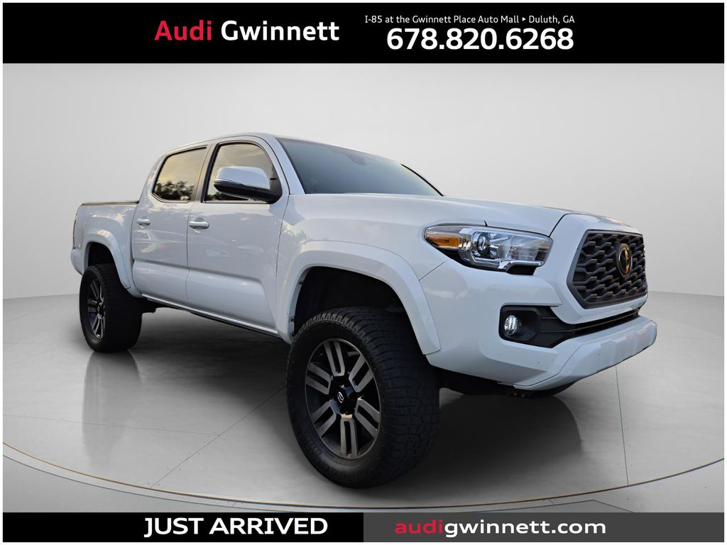 White 2022 Toyota Tacoma Pickup Truck Four-Wheel Drive 6-Speed Automatic