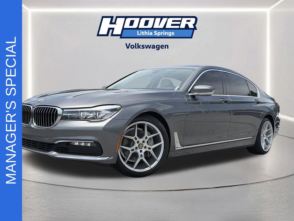 Gray Metallic 2018 BMW 7 Series Sedan Rear-Wheel Drive 8-Speed Automatic