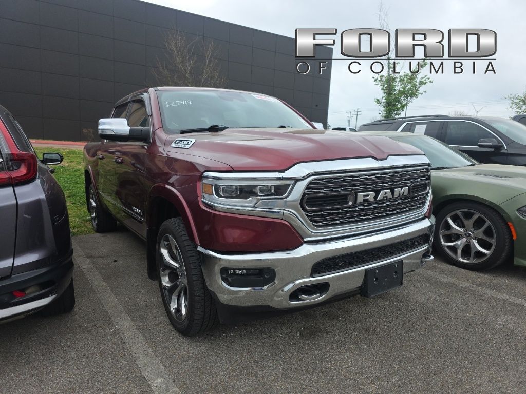 Delmonico Red Pearlcoat 2020 RAM 1500 Limited Crew Cab 4WD Pickup Truck Four-Wheel Drive 8-Speed Automatic