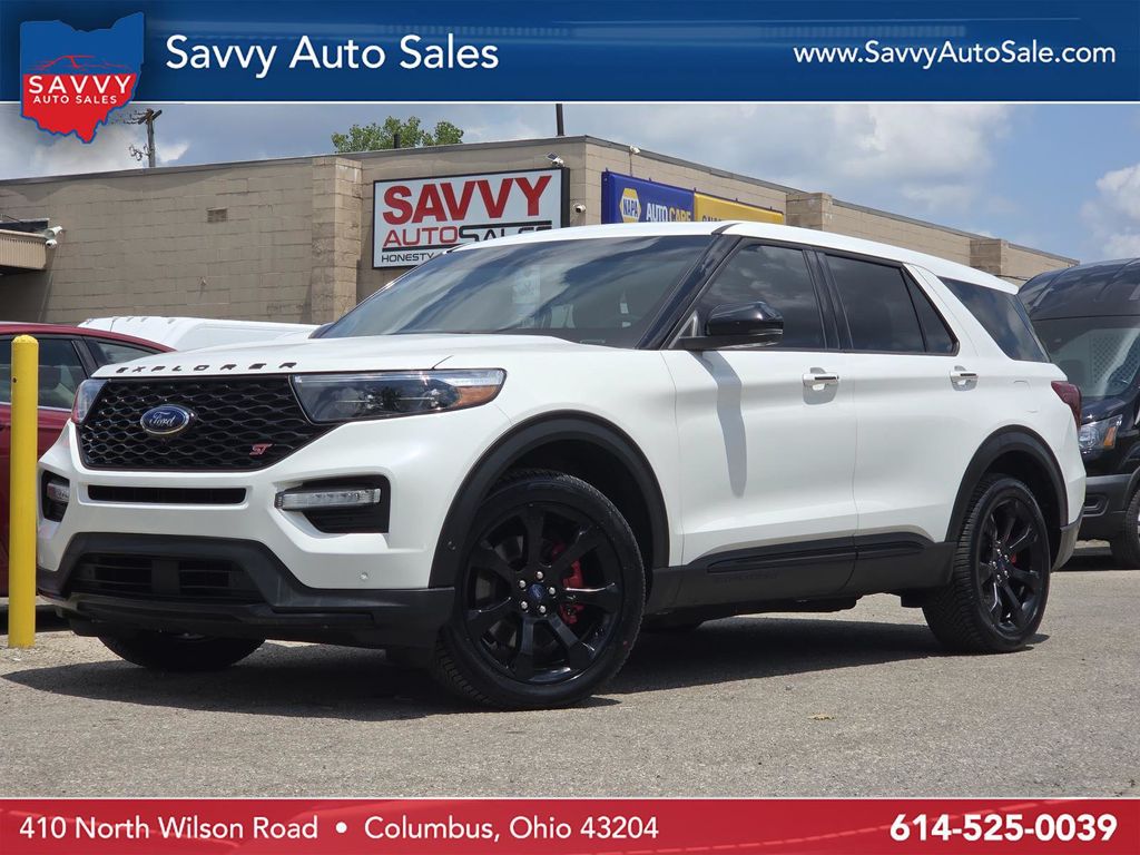 White Metallic 2021 Ford Explorer SUV / Crossover All-Wheel Drive Automatic