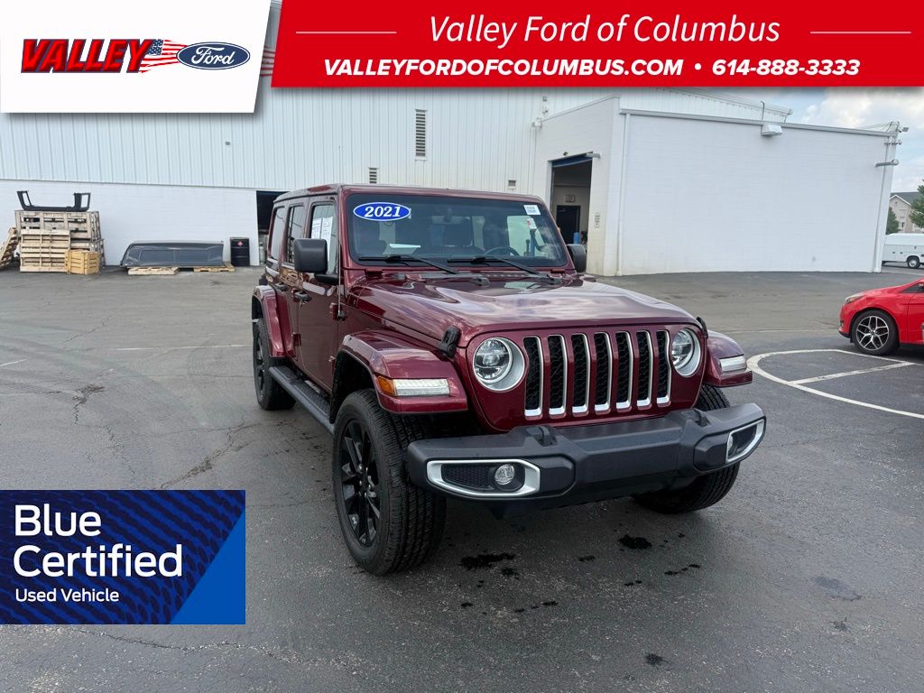 Snazzberry Pearlcoat 2021 Jeep Wrangler 4xe Sahara 4WD SUV / Crossover Four-Wheel Drive 8-Speed Automatic