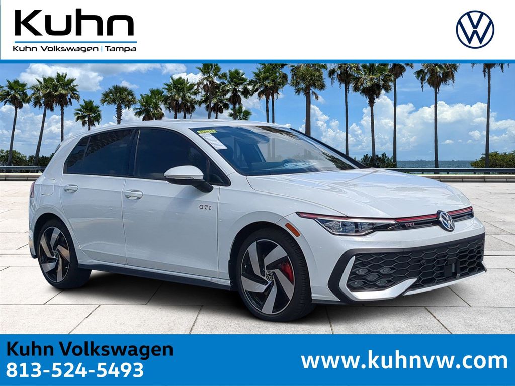 Opal White Pearl 2026 Volkswagen Golf GTI S FWD Hatchback Front-Wheel Drive 7-Speed Dual Clutch