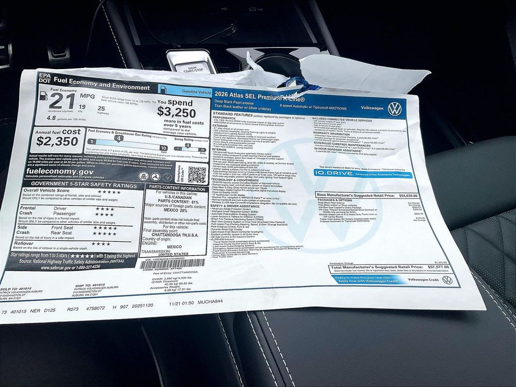 2026 Volkswagen Atlas — photo 17