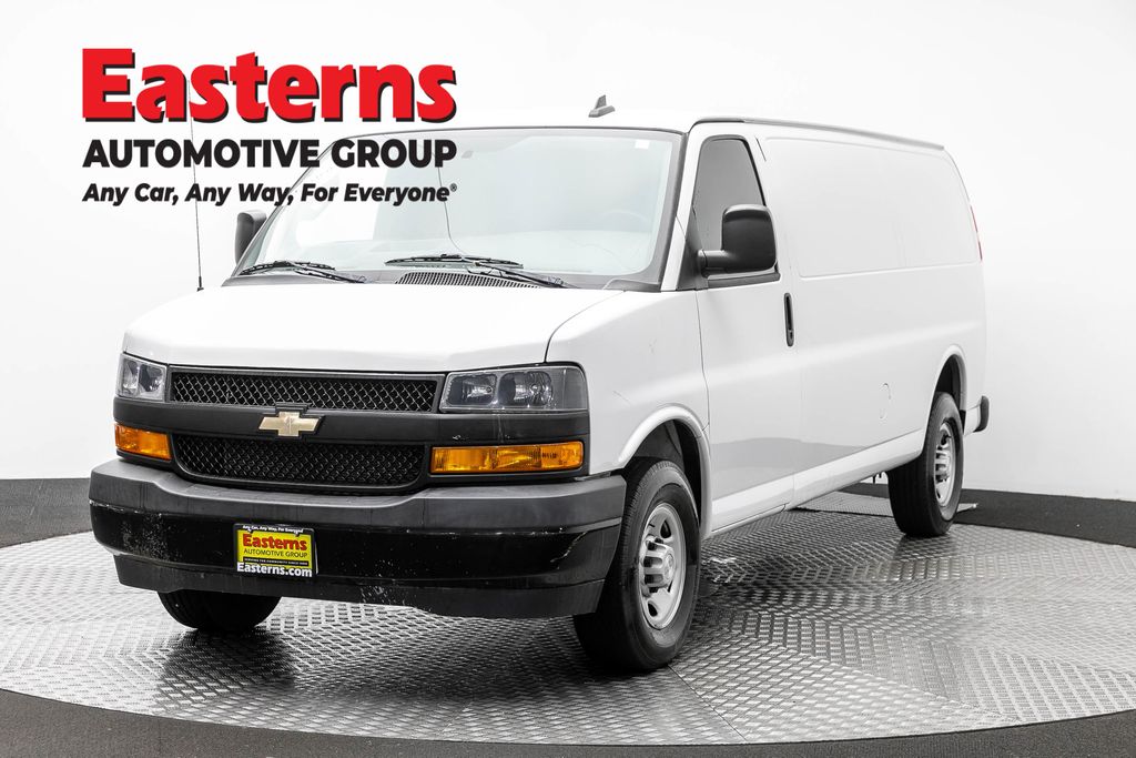 Summit White 2019 Chevrolet Express Cargo Van Rear-Wheel Drive 8-Speed Automatic Overdrive