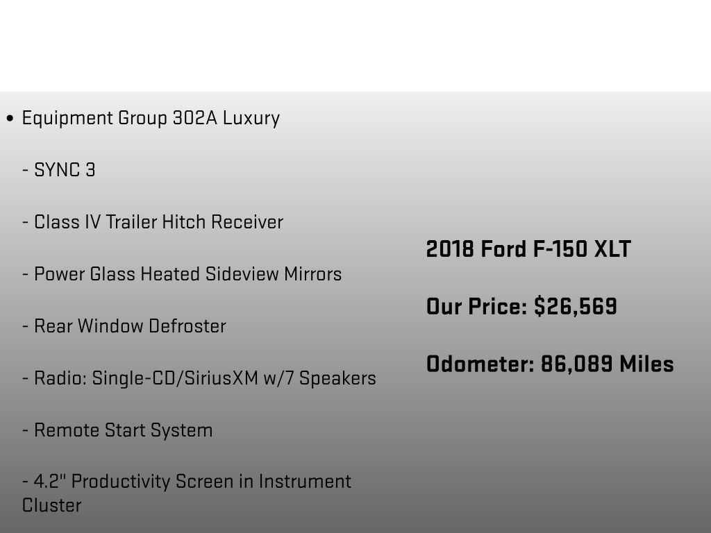 2018 Ford F-150 XLT Gray at Luther Ford