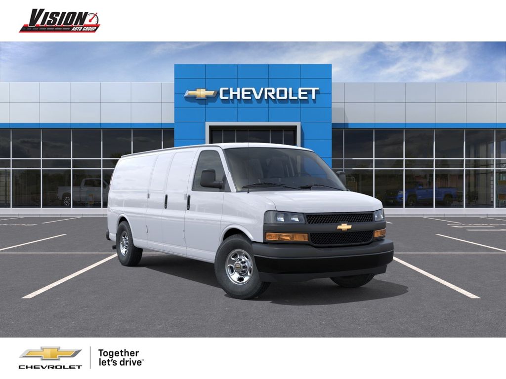Summit White 2026 Chevrolet Express Cargo Van Rear-Wheel Drive