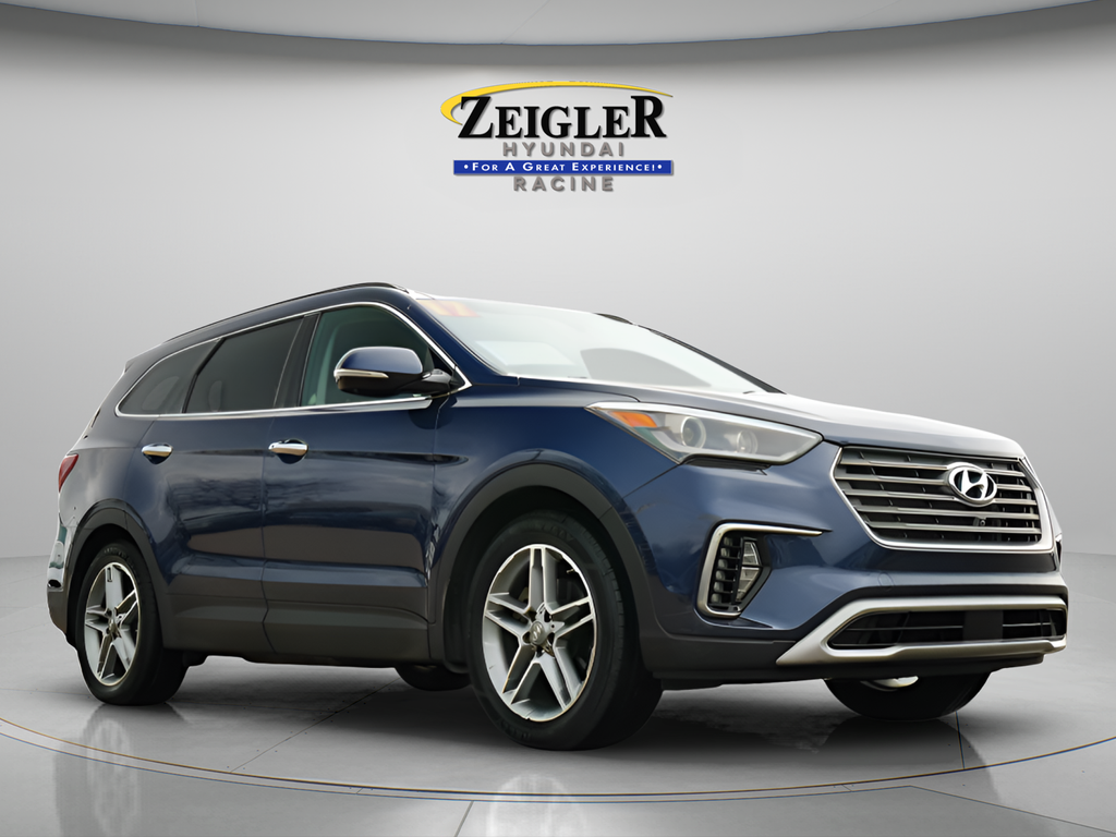 Storm Blue 2017 Hyundai Santa Fe SE Ultimate AWD SUV / Crossover All-Wheel Drive 6-Speed Automatic