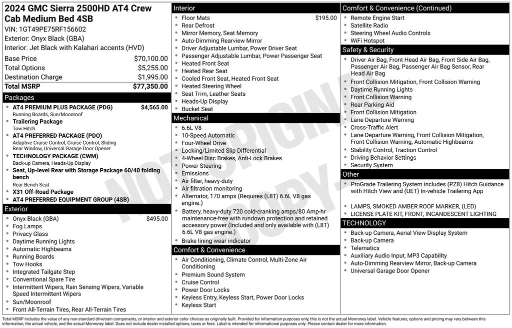 Used Car 2024 Gmc Sierra 2500hd  At4 For Sale Under $80,000 In Austin, Texas