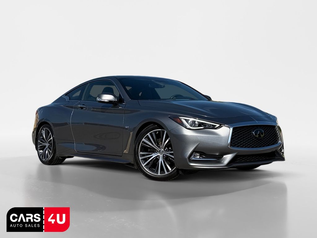 Gray (Graphite Shadow) 2019 INFINITI Q60 3.0t Luxe Coupe RWD Coupe Rear-Wheel Drive 7-Speed Automatic