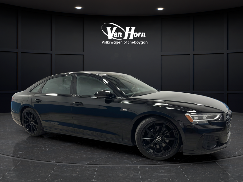 Black Metallic 2023 Audi A8 Sedan All-Wheel Drive 8-Speed Automatic