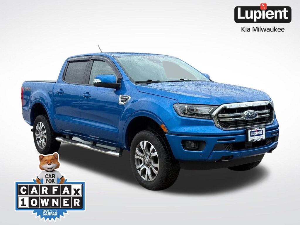 Blue Metallic 2023 Ford Ranger Pickup Truck Four-Wheel Drive Automatic