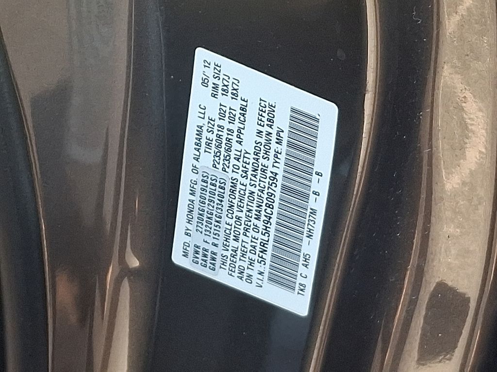 Thumbnail: 2012 Honda Odyssey - 30