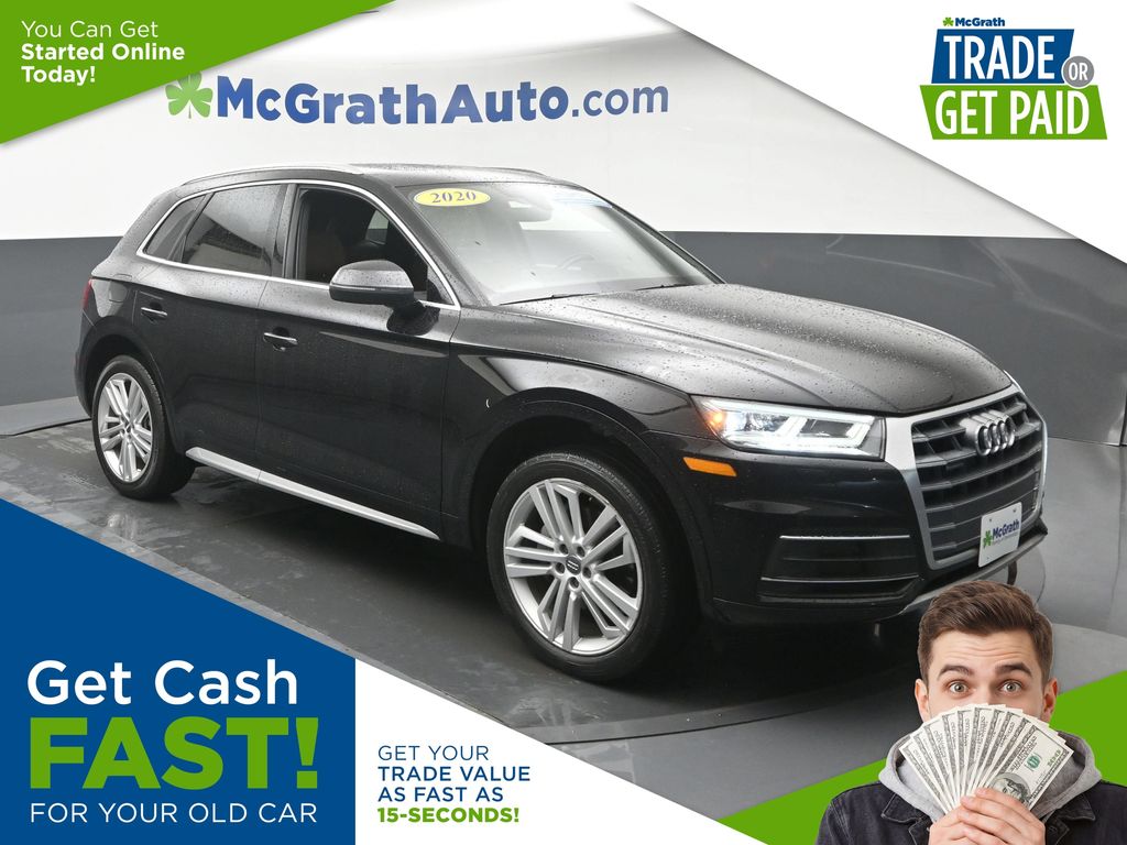 Brilliant Black 2020 Audi Q5 SUV / Crossover All-Wheel Drive 7-Speed Automatic