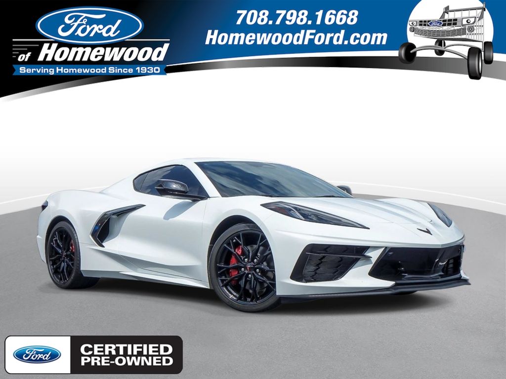Arctic White 2024 Chevrolet Corvette Coupe Rear-Wheel Drive 8-Speed Dual Clutch