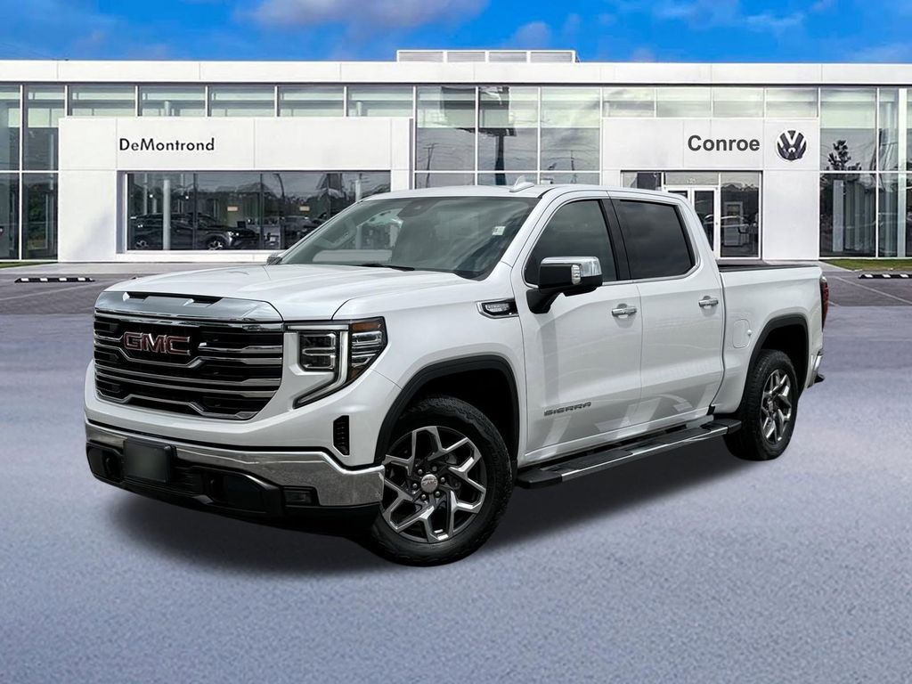 2023 GMC Sierra 1500 SLT White at Bayway Cadillac of The Woodlands