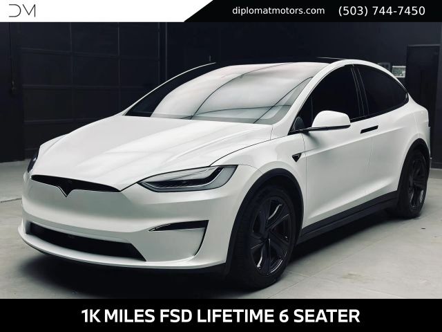 Pearl White 2026 Tesla Model X SUV / Crossover All-Wheel Drive 1-Speed Automatic