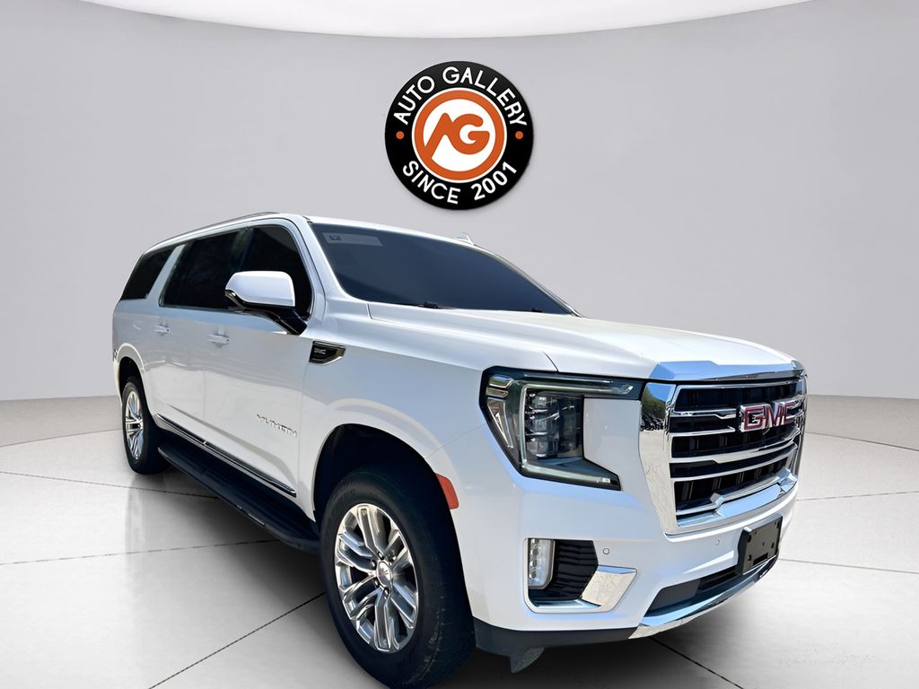White 2021 GMC Yukon XL SLT 4WD SUV / Crossover Four-Wheel Drive